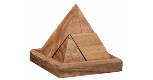 www.Smokers.gr | Wooden Construction Logic Puzzle Pyramidal - Price: 12,00€